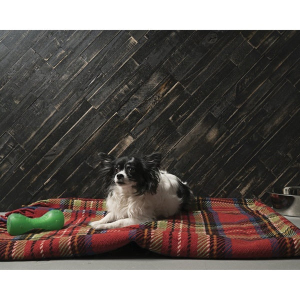 mywoodwall 101011020 Wall Panel, 23-5/8 in L, 4-7/8 in W, Wood, Deep Space