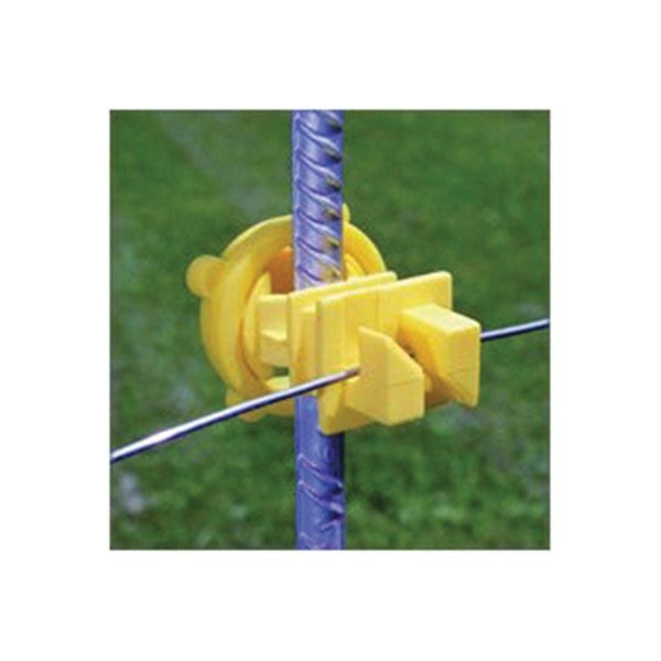 Zareba Fi-Shock IRY-FS* Screw-On Insulator, Polyrope/Polywire, Yellow
