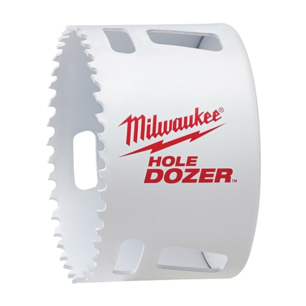 Milwaukee Hole Dozer 49-56-0183 Hole Saw, 3-1/4 in Dia, 1-5/8 in D Cutting, 5/8-18 Arbor, 4 TPI