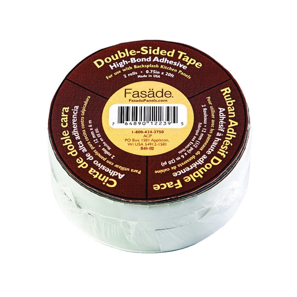 Fasade D4902 Installation Tape, 40 ft L, 0.075 in W