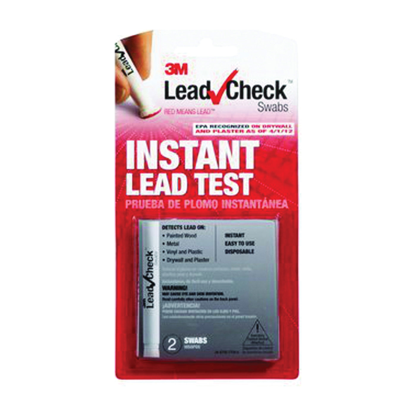 3M LC-2S24C Check Swab, Dark Purple/White, 2-Piece