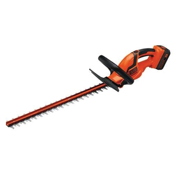 Black+Decker LHT2436 Electric Hedge Trimmer, 40 V, 3/4 in Cutting Capacity, 24 in L x 3 in W Blade, Soft-Grip Handle