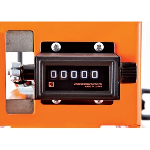 KESON MP401 Measuring Wheel, 9999.9 ft, 15-1/2 in Wheel, Rubber Wheel, Steel, Orange