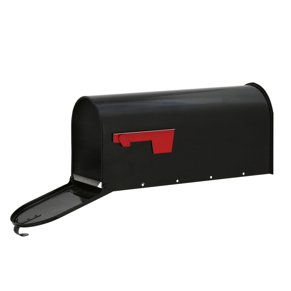 Gibraltar Mailboxes Elite Series E1100B00 Mailbox, 800 cu-in Capacity, Galvanized Steel, Powder-Coated, 6.9 in W, Black