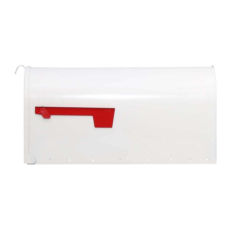 Gibraltar Mailboxes Elite Series E1600W00 Mailbox, 1475 cu-in Capacity, Galvanized Steel, Powder-Coated, 8.7 in W, White