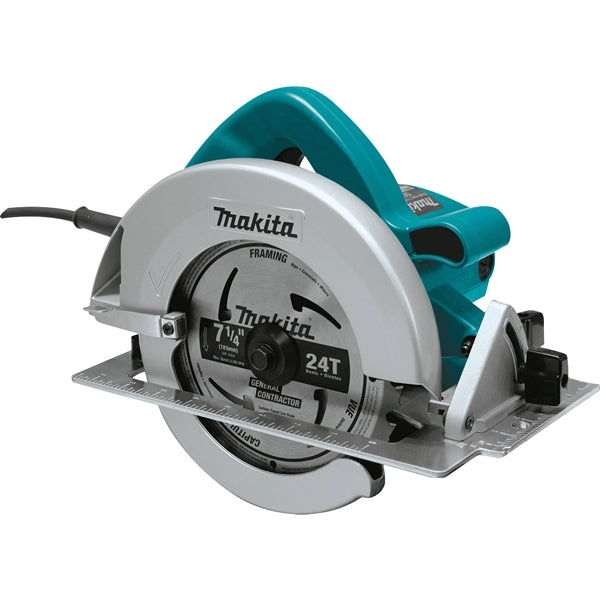 Makita 5007F Circular Saw, 15 A, 7-1/4 in Dia Blade, 5/8 in Arbor, 1-3/4 in at 45 deg, 2-3/8 in at 90 deg D Cutting