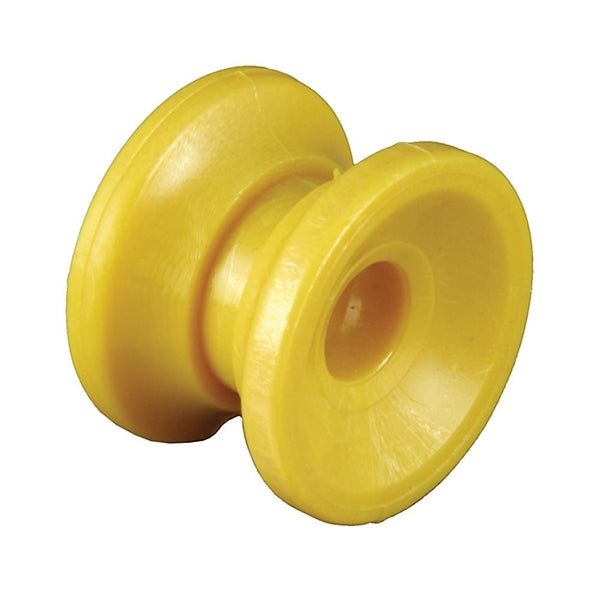 Zareba ICDY-Z/DC10 Donut Corner Insulator, 14 ga Fence Wire, Polyrope/Polytape, Polycarbonate, Yellow
