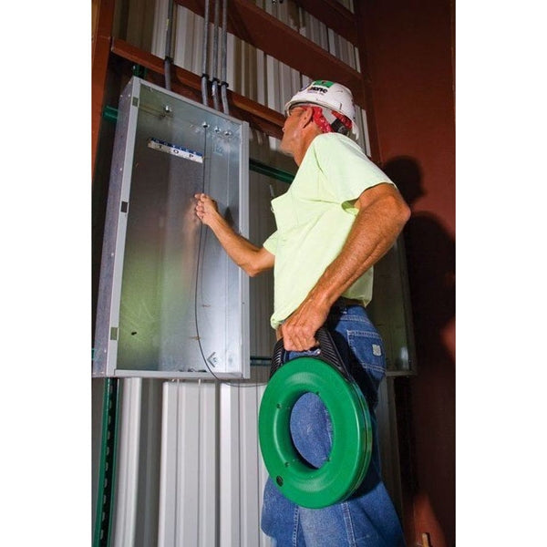 Greenlee MagnumPRO Series FTS438-125BP Fish Tape, 1/8 in Tape, 125 ft L Tape, Steel Tape