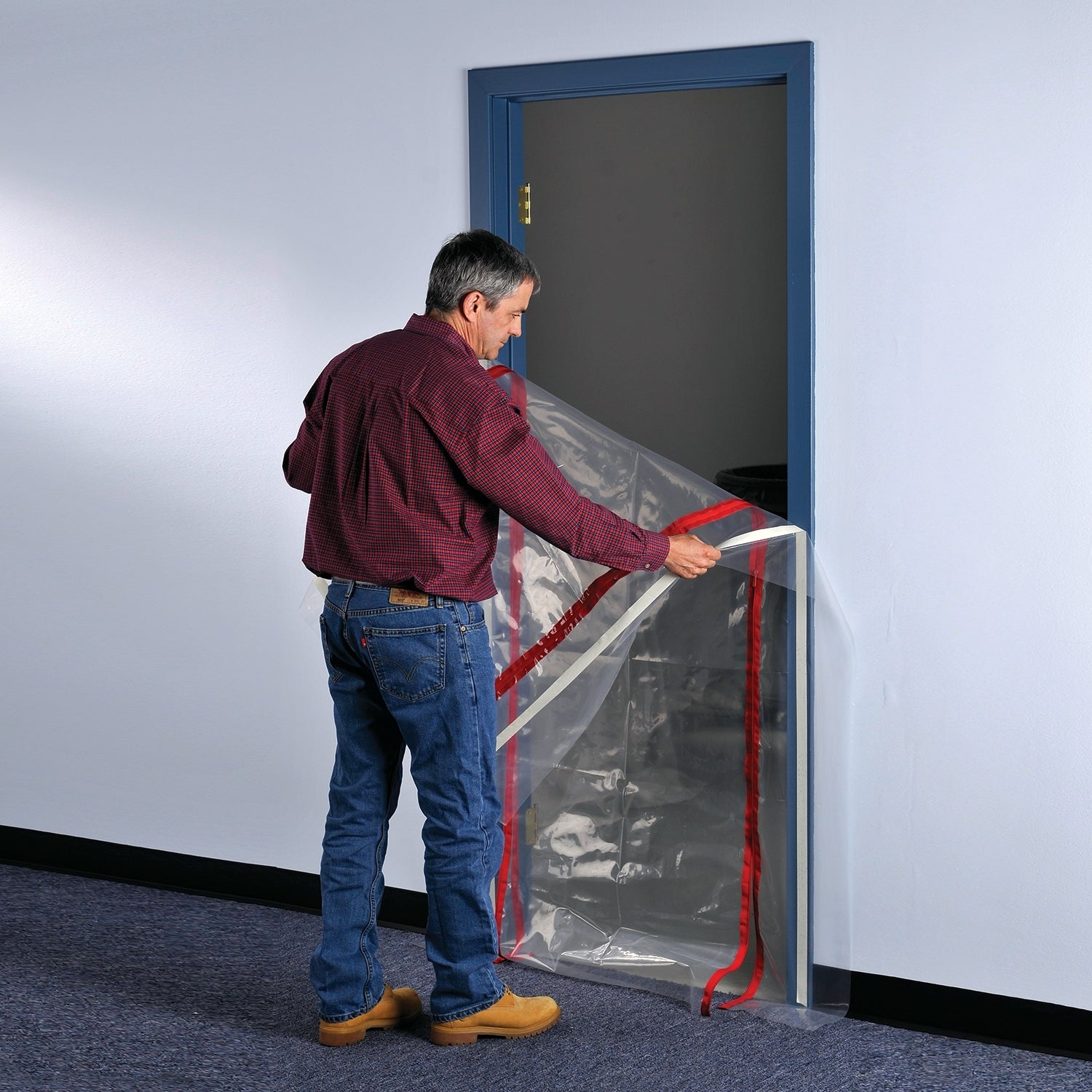 ZIPWALL ZipDoor ZDS Dust Containment Door Kit, Standard, 4 ft L, 7-1/2 ft W, Plastic
