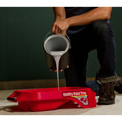 HANDy 7500CC Paint Tray, 9 in W, 1 gal Capacity, Plastic, Red