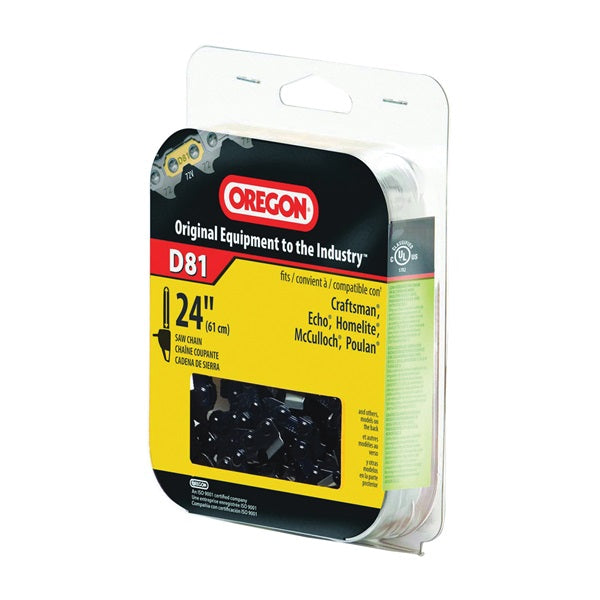 Oregon D81 Chainsaw Chain, 24 in L Bar, 0.05 Gauge, 3/8 in TPI/Pitch, 81-Link