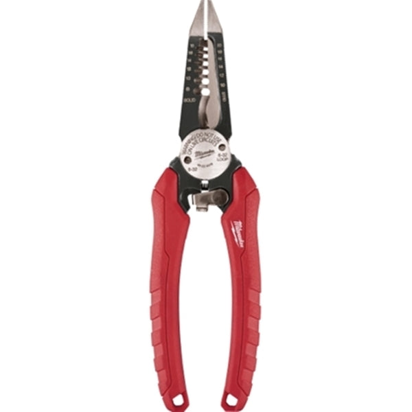 Milwaukee 48-22-3079 Wire Plier, 7-3/4 in OAL, 1-1/2 in Jaw Opening, Black/Red Handle, Durable Grips Handle