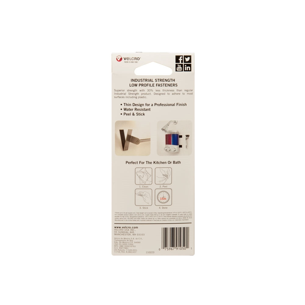 VELCRO Brand 91050 Fastener, 1 in W, 3 ft L, Black, 10 lb