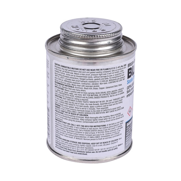 Oatey Brush-on Block 15707 Thread and Gasket Sealant, 8 oz Can, Liquid, Paste, Blue