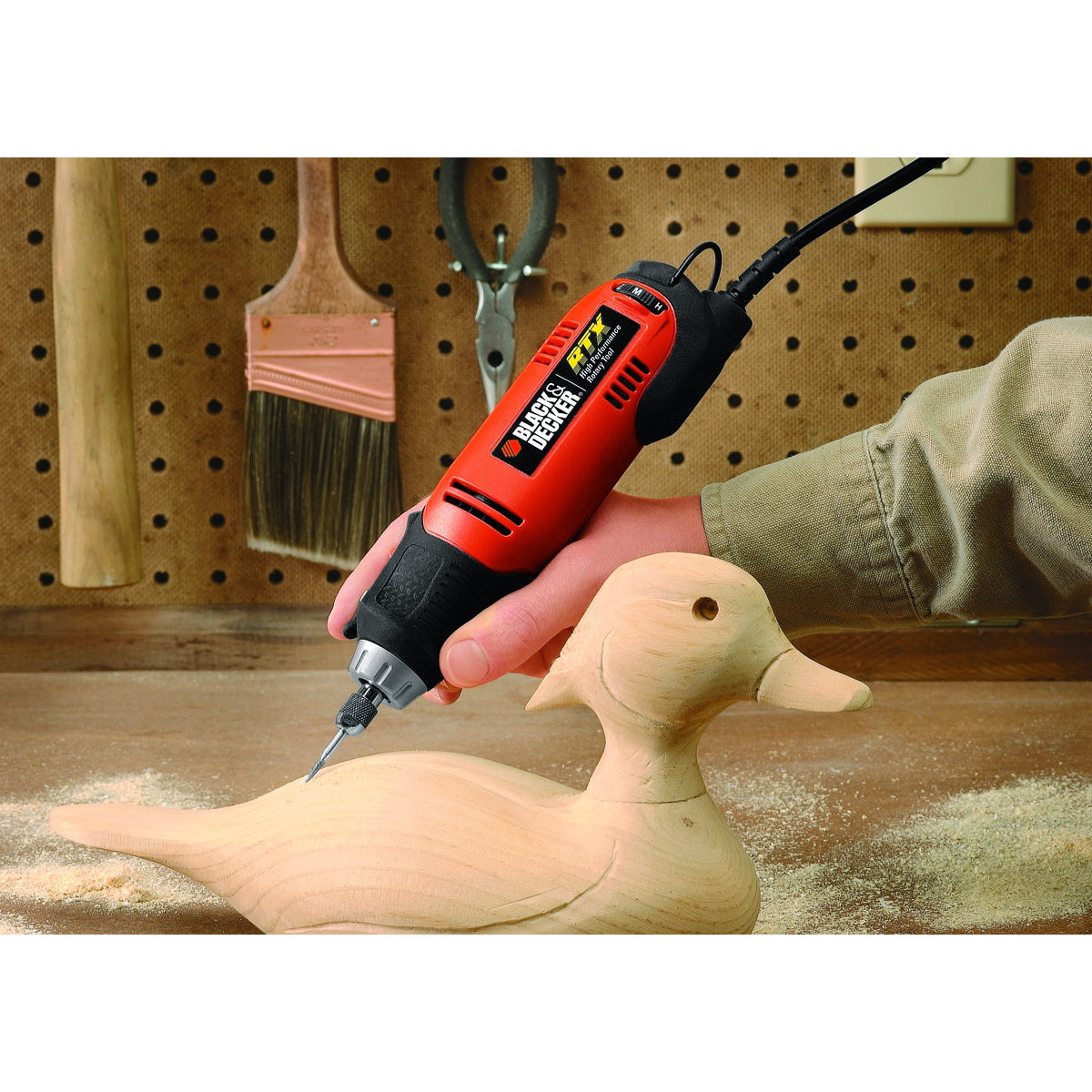 Black+Decker RTX RTX-B Rotary Tool Kit, 2 A, 3-Speed, 12,000 to 30,000 rpm Speed