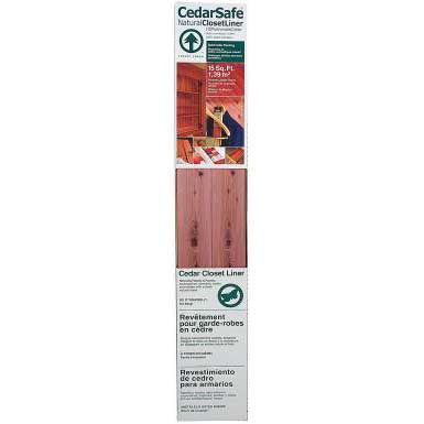 CedarSafe FL60/15N Closet Liner Plank, 3-3/4 in W, Cedar Wood