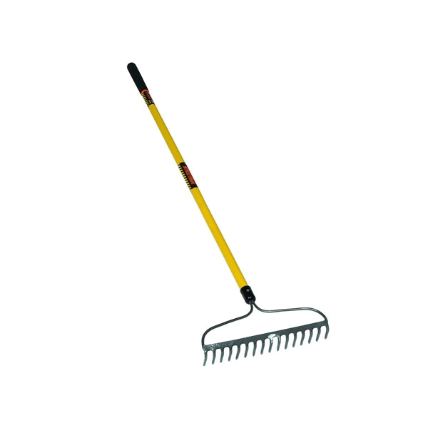Structron S800 SuperDuty Series 42366 Bow Rake, 3 in L Head, 16 in W Head, 16 -Tine, Steel Tine, Steel Head