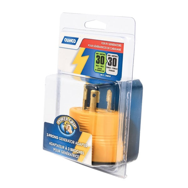 PowerGrip 55338 Adapter, 30 A Female, 30 A Male, 125 V, Male, Female