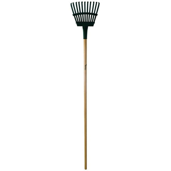 Flexrake 3W Shrub Rake, 11 -Tine, Wood Handle, 48 in L Handle