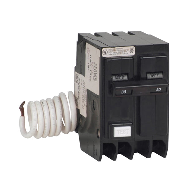 Cutler-Hammer GFCB230 Circuit Breaker, GFCI, Type GFCB, 30 A, 2 -Pole, 120/240 V, Common Trip, Plug Mounting