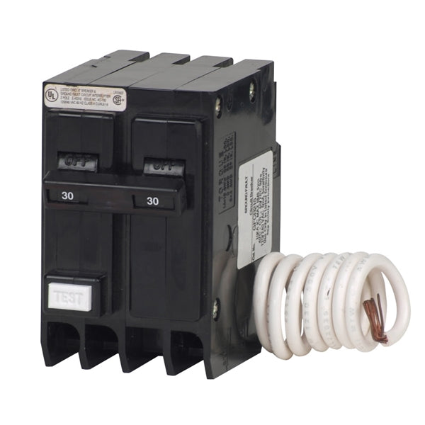 Cutler-Hammer GFCB230 Circuit Breaker, GFCI, Type GFCB, 30 A, 2 -Pole, 120/240 V, Common Trip, Plug Mounting