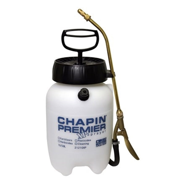 CHAPIN Premier Pro XP 21210XP Handheld Sprayer, 1 gal Tank, Poly Tank, 42 in L Hose, White