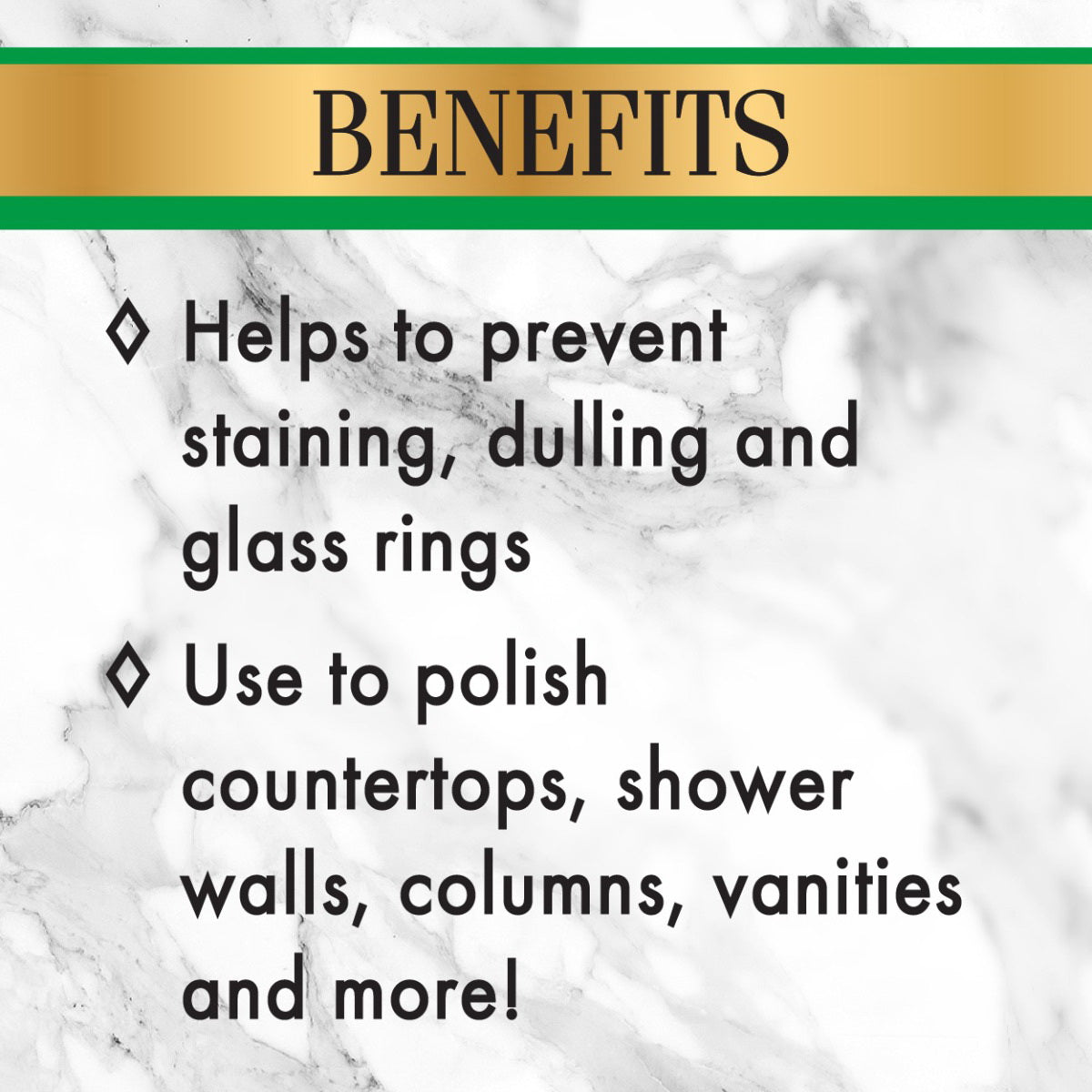 STONE CARE 5184 Granite and Stone Polish, 24 oz, Liquid, White