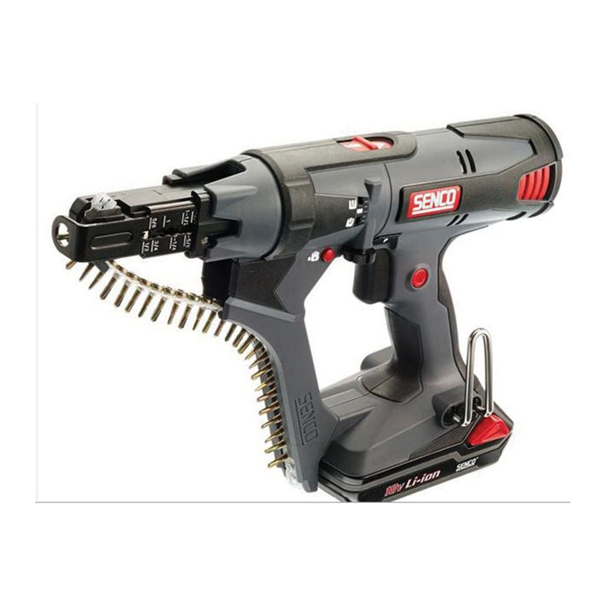 SENCO 7W0001N Auto-Feed Screwdriver, Battery Included, 18 V, 1.5 Ah, Keyless Chuck