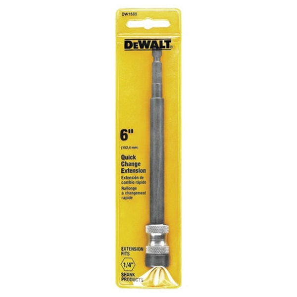 DeWALT DW1588 Spade Bit, 6 in OAL, Extension, 1/4 in Dia Shank, Hex Shank