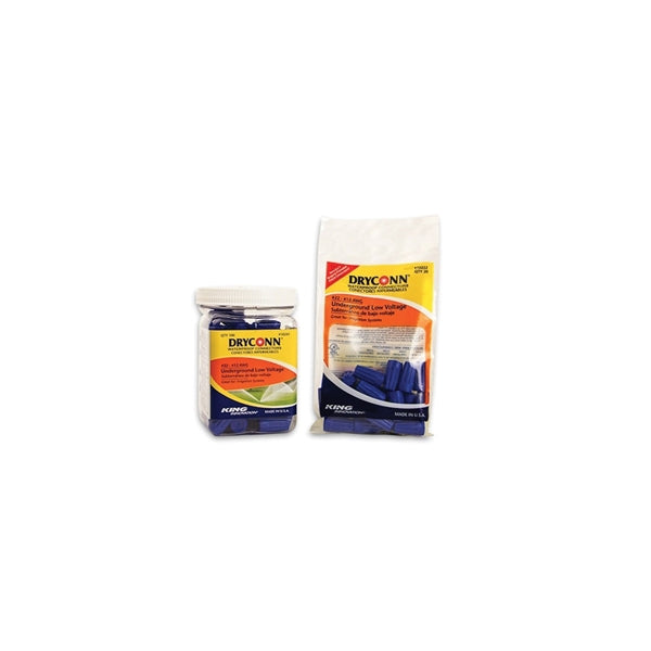 KING INNOVATION Dryconn 10222 Dry Connector, 22 to 12 AWG Wire, Copper Contact, Blue