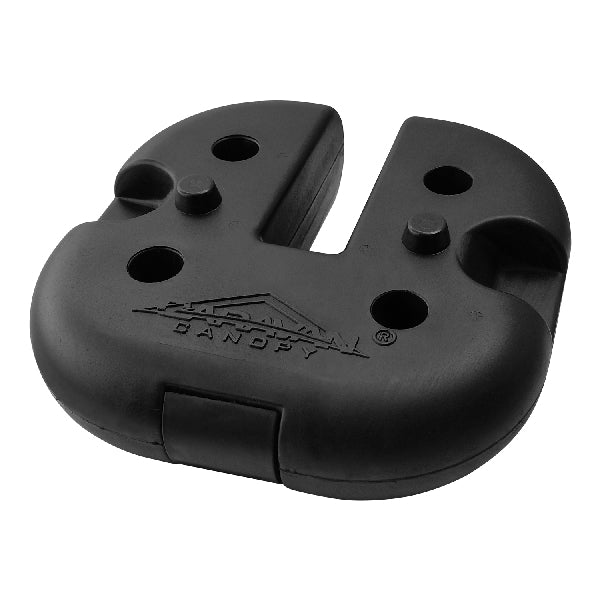 Caravan Canopy 10001200011 Weight Plates, Premium, Cement, Black, Rubber