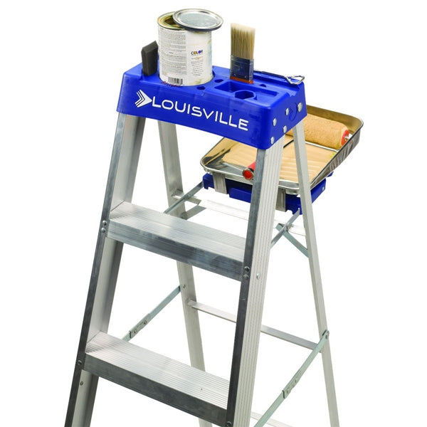 Louisville AS2104 Step Ladder, 4 ft H, Type I Duty Rating, Aluminum, 250 lb