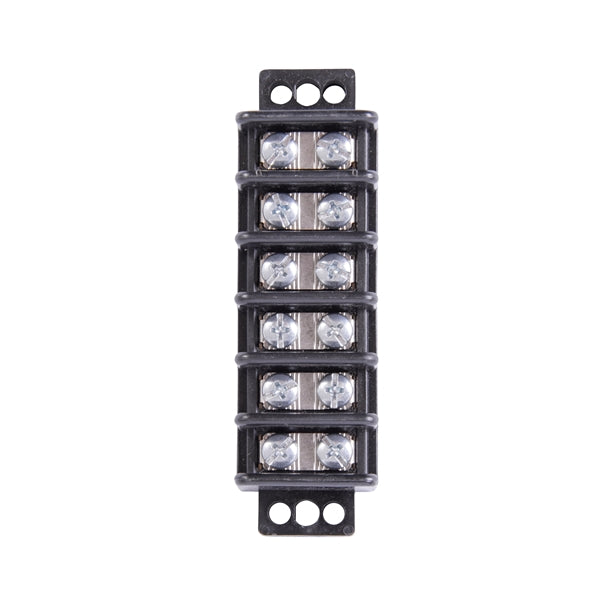 GB GTB-406 Terminal Block, 600 V, 30 A, 6 -Pole, 2 -Row