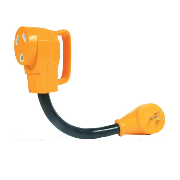 PowerGrip 55163 Dogbone Adapter, 30 A Female, 15 A Male, 125 V, Male, Female