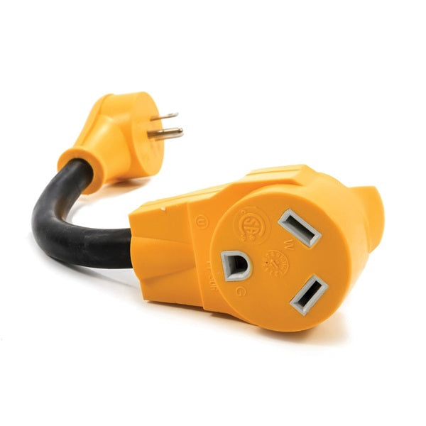 PowerGrip 55163 Dogbone Adapter, 30 A Female, 15 A Male, 125 V, Male, Female