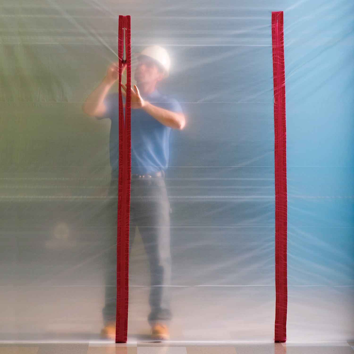 ZIPWALL HDAZ2 Zipper, Heavy-Duty, 7 ft L, 3 in W, Fabric