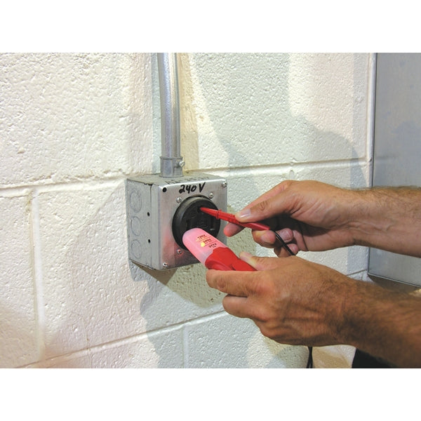 GB GET-3213 Tester, 120 to 277 V, LED Display, Functions: Voltage, Red