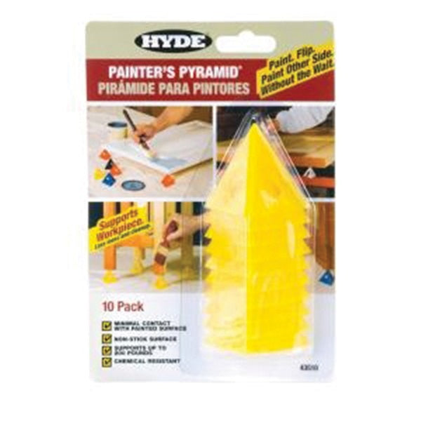 HYDE 43510 Painters Pyramid, Plastic, Yellow