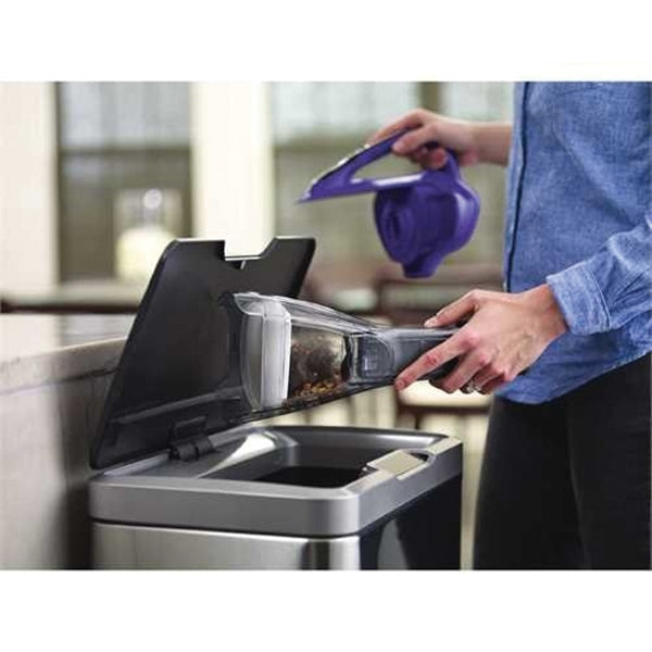 Black+Decker HLVA325JP07 Hand Vacuum, 10.8 V Battery, Lithium-Ion Battery, 2.5 Ah, Purple Housing