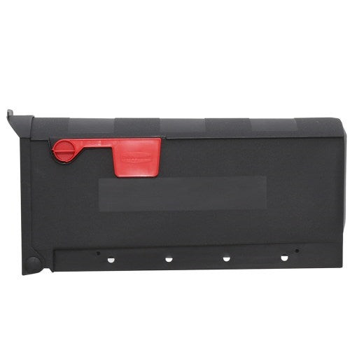 Gibraltar Mailboxes Patriot Series GMB505B01 Rural Mailbox, 1000 cu-in Capacity, Plastic, 8.4 in W, 20-1/2 in D, Black