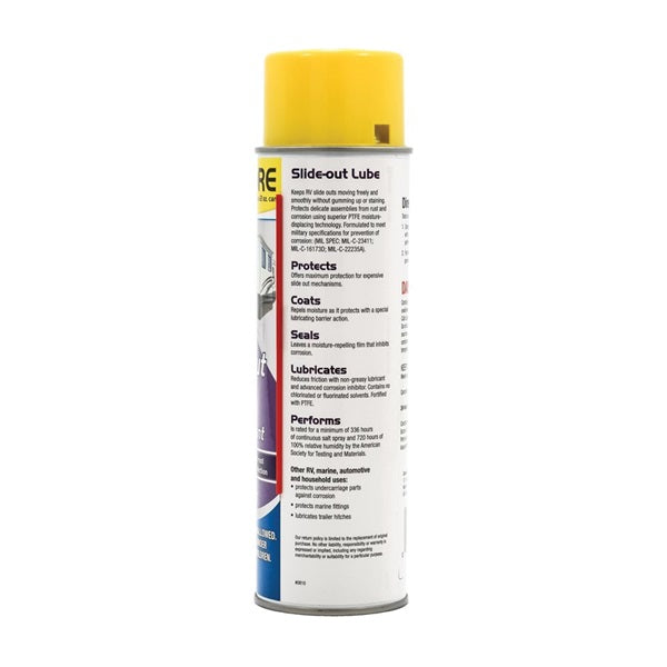CAMCO 41105 RV Slide-Out Lubricant, 15 oz Aerosol Can, Liquid, Mild Aliphatic