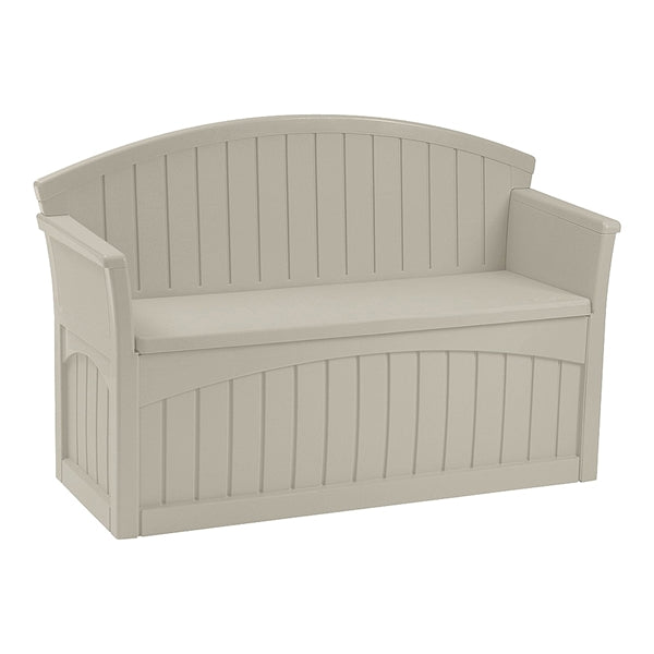 Suncast PB6700 Patio Bench, 52-3/4 in W, 21 in D, 34-1/2 in H, Resin Seat