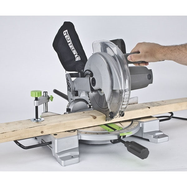 Genesis GMS1015LC Miter Saw, 10 in Dia Blade, 4600 rpm Speed, 45 deg Max Miter Angle, 45 deg Max Bevel Angle