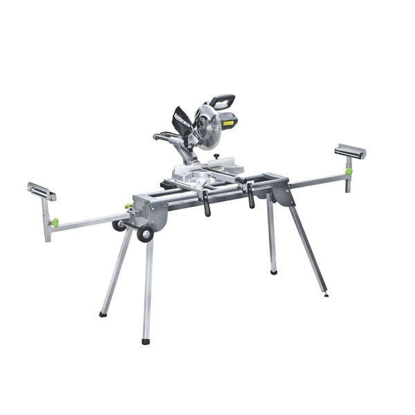 Genesis GMSS400W Miter Saw Stand, 400 lb, 41-1/4 to 110 in W Stand, 32-1/4 to 39 in H Stand, Steel