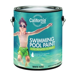 California Paints F92000-1 Pool Paint, Matte, White, 1 gal