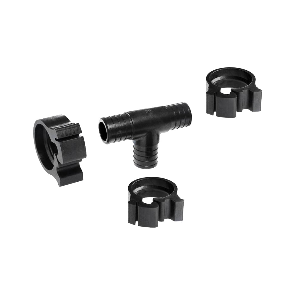 Flair-It PEXLOCK 30769 Pipe Tee with Clamp, 1 in, Black, 100 psi Pressure