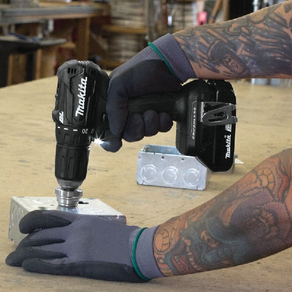 Makita LXT XFD11R1B Drill/Driver Kit, Battery Included, 18 V, 2 Ah, 1/2 in Chuck, Keyless Chuck