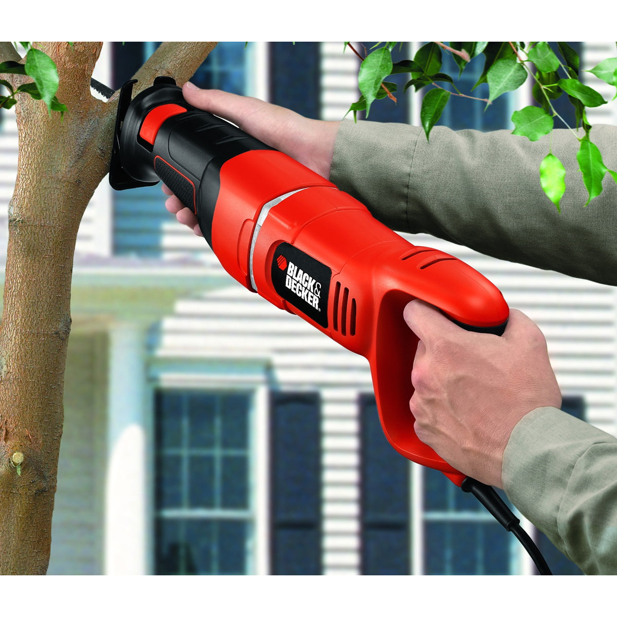 Black+Decker RS500K Reciprocating Saw, 8.5 A, 1-1/8 in L Stroke, 2400 spm