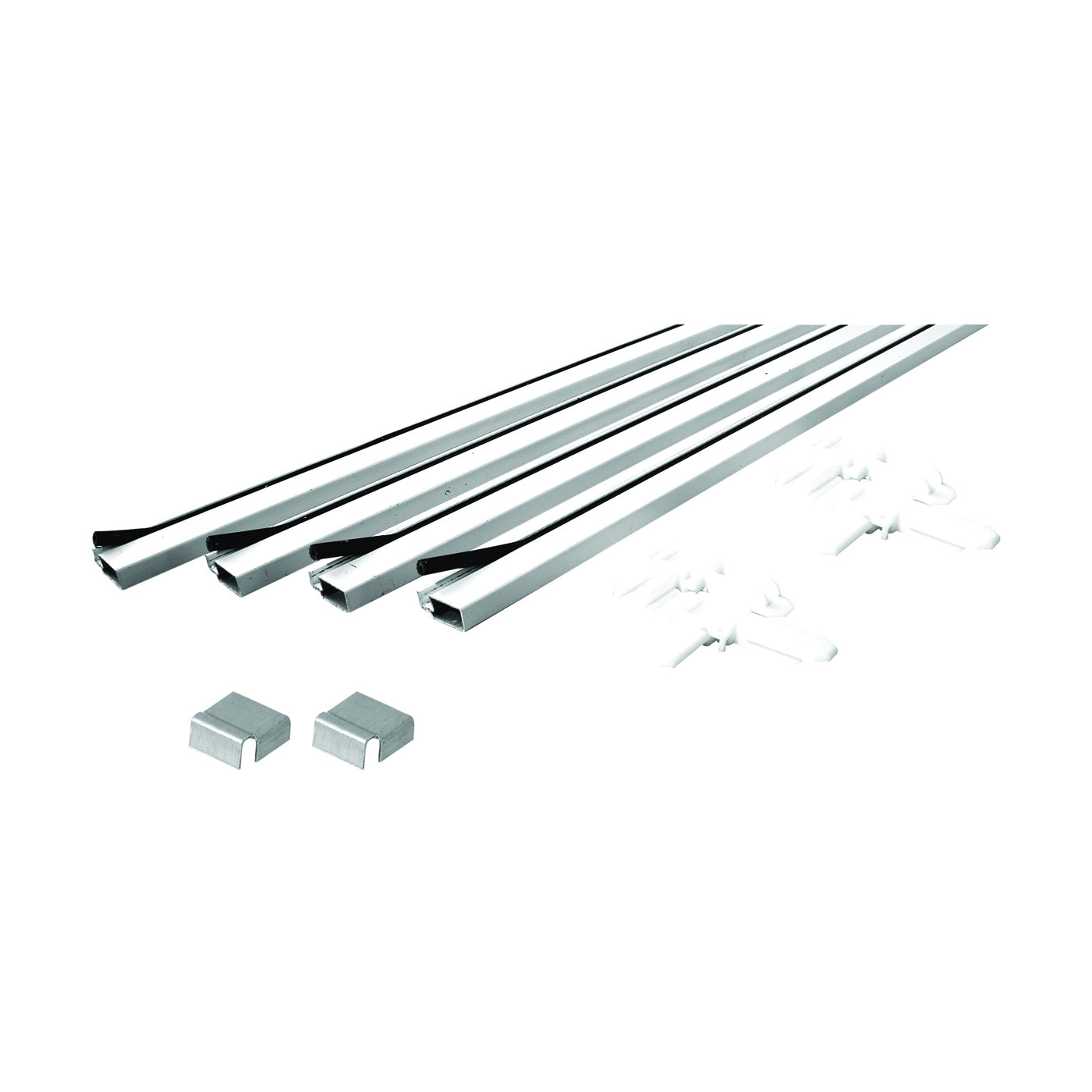 Make-2-Fit PL 7813 Screen Frame Kit, 4 ft L x 3/4 in W Dimensions, Aluminum, White, Painted, 10-Piece