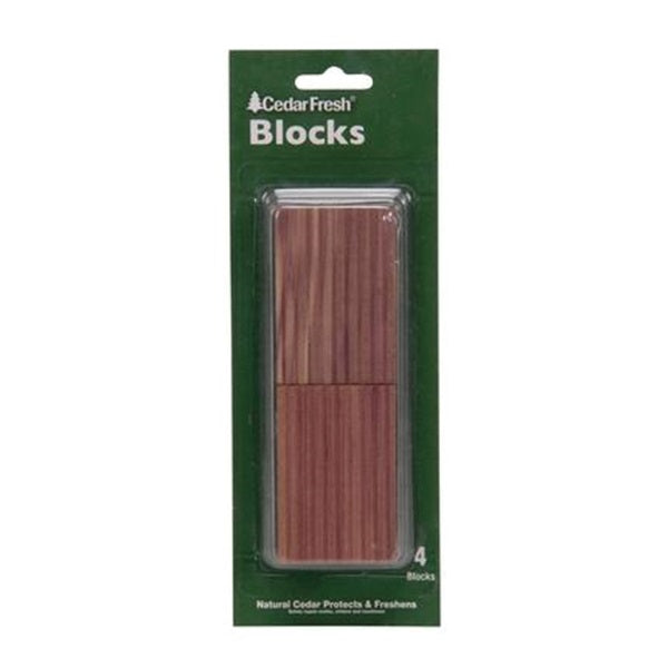 HOUSEHOLD ESSENTIALS Cedar Fresh 30203 Milled Cedar Block, Solid Block, Cedar, Red